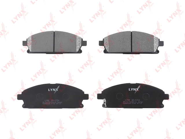 Купить LYNX BD-5704 Колодки тормозные передние подходит для NISSAN X-Trail(T30) 2.0-2.5 07/Pathfinder(R50) 2.7TD-3.5 97-04, INFINITI Q45 93/QX4 97 BD-5704
