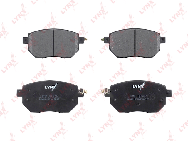 Купить LYNX BD-5737 Колодки тормозные передние подходит для INFINITI FX35/45 03, NISSAN Maxima 2.0-3.0 00-04 BD-5737