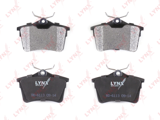 Купить LYNX BD-6113 Колодки тормозные задние подходит для CITROEN Berlingo 1.4-1.6D 08, PEUGEOT 308 SW 1.4-2.0D 07 / Partner 1.6-1.6D 08 BD-6113