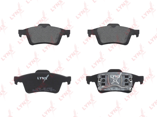 Купить LYNX BD-6302 Колодки тормозные задние подходит для NISSAN Primera(P12) 02, RENAULT Laguna II 01/Espace IV 02, SAAB 9-3 02 BD-6302