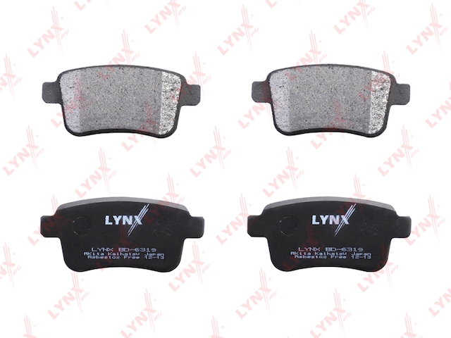 Купить LYNX BD-6319 Колодки тормозные задние подходит для MB Citan 1.5D 12, RENAULT Kangoo 1.5D-1.6 08 BD-6319