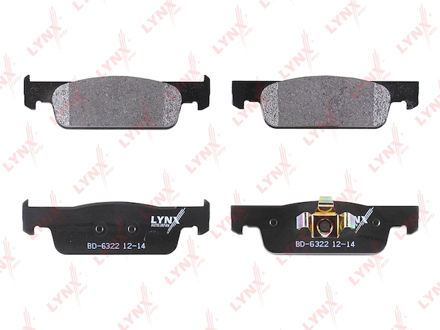 Купить LYNX BD-6322 Колодки тормозные передние подходит для RENAULT Logan II 1.2-1.5D 12 / Sandero II 1.2-1.5D, RENAULT Clio IV 1.2-1.5D 12 BD-6322
