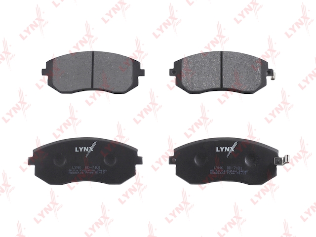 Купить LYNX BD-7101 Колодки тормозные передние подходит для SUBARU Forester(SF/SG) 02/Impreza II (TOK) 1.6-2.0 00/Legacy 03 BD-7101