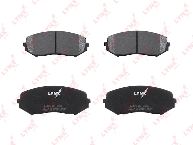Купить LYNX BD-7302 Колодки тормозные передние подходит для SUZUKI Grand Vitara 05 BD-7302