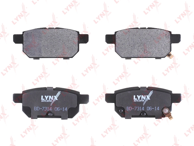 Купить LYNX BD-7314 Колодки тормозные задние подходит для SUZUKI Swift 1.2-1.6 10 BD-7314