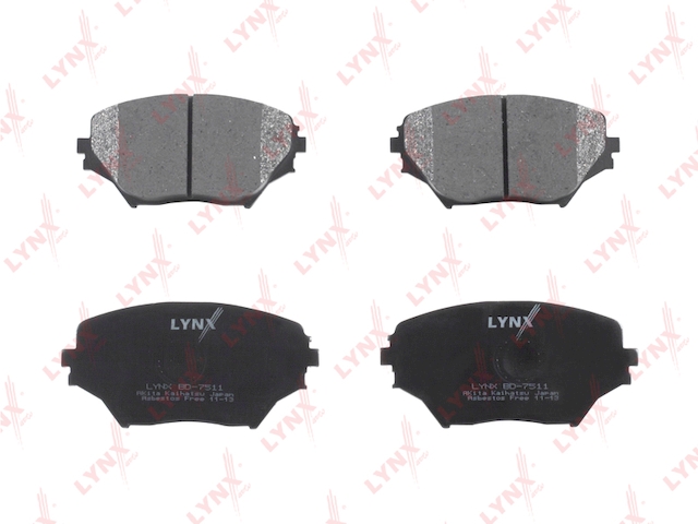 Купить LYNX BD-7511 Колодки тормозные передние подходит для TOYOTA Rav 4 01-05 BD-7511