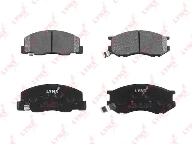Купить LYNX BD-7515 Колодки тормозные передние подходит для TOYOTA Previa 00/Town Ace Noah 98-01/ Town Ace 96-04/Lite Ace/Estima 2.2-2.4 96-99 BD-7515