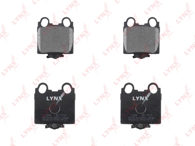 Купить LYNX BD-7518 Колодки тормозные задние подходит для LEXUS GS300/430 97-05/IS200/300 99-05 BD-7518