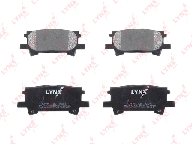 Купить LYNX BD-7534 Колодки тормозные задние подходит для LEXUS RX300/330/350 03 BD-7534