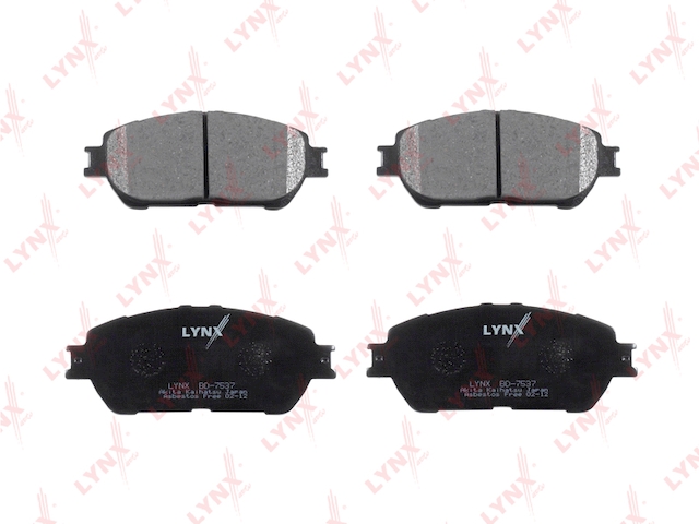 Купить LYNX BD-7537 Колодки тормозные передние подходит для TOYOTA Caldina(ST246W) 2.0 4WD 02-07/Estima 03-06/Windom 3.0 01-06 BD-7537