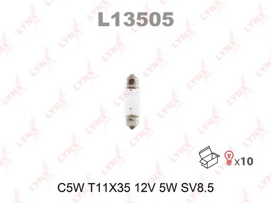 Купить LYNX L13505 Лампа накаливания C5W T11X35 12V 5W SV8.5 L13505