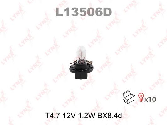 Купить LYNX L13506D Лампа накаливания T4.7 12V 1.2W BX8.4d L13506D