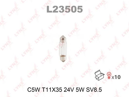 Купить LYNX L23505 Лампа накаливания C5W T11X35 24V 5W SV8.5 L23505