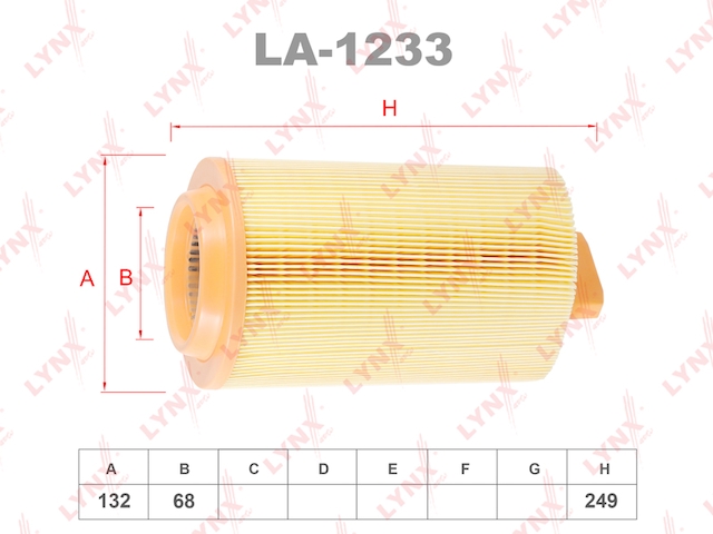 Купить LYNXAUTO LA1233 фильтр воздушный!\ MB W203/C209/W211/T211/R171 1.8i M271 02>