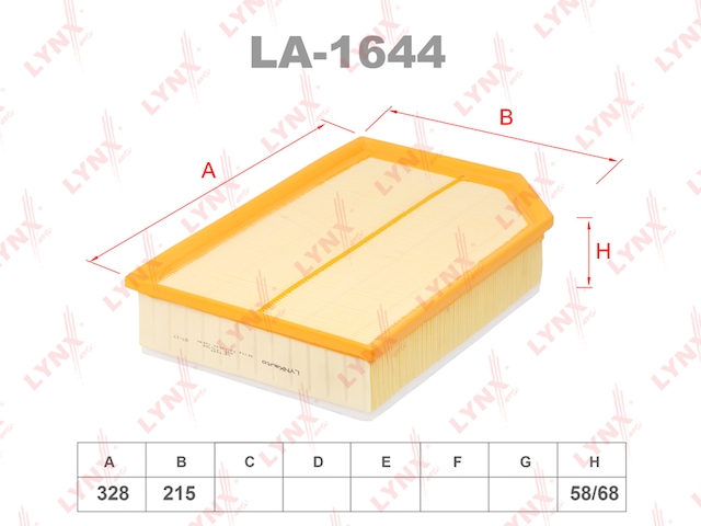 Купить запчасть LYNXAUTO - LA1644 