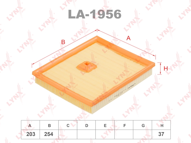 Купить LYNX LA-1956 Фильтр воздушный подходит для MB S600-63(W220) 00-05 / CL600-63(C215) 99-06 LA-1956