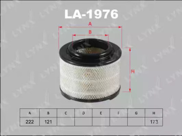 Купить LYNXAUTO LA1976 фильтр воздушный!\ Ford Ranger 05>, Mazda BT-50 2.5CD 06>, Toyota Hi-Lux 2.5D-3.0D-4D 05>