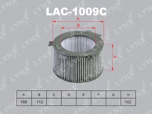 Купить LYNX LAC-1009C Фильтр салонный угольный подходит для VW Transporter IV 1.9D-2.8 90-03 LAC-1009C