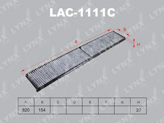 Купить LYNXAUTO LAC1111C фильтр салона! угольный\ BMW 1/3 E87/E90/E91 all 04>