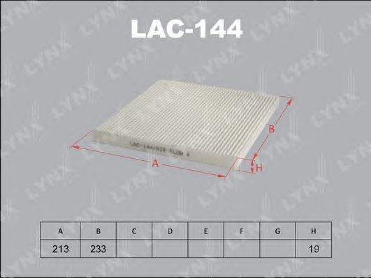 Купить LYNXAUTO LAC144 фильтр салона!\ Toyota Highlander 3.0i 03>, Lexus IS200 99>/IS300 01>/RX300 03>