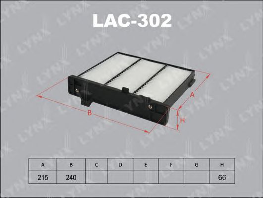 Купить LYNXAUTO LAC302 фильтр салона! LHD, угольный\ Mitsubishi Pajero 2.4-3.5/TD/DI-D 91>
