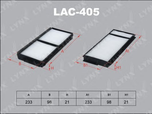 Купить LYNXAUTO LAC405 фильтр салона!\ Mazda 3/5 1.4-2.0CD 03>