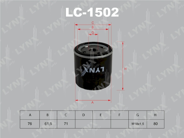 Купить LYNX LC-1502 Фильтр масляный подходит для OPEL Astra G/H 1.6-2.0T 00/Vectra B/C 1.6-1.8 95/Omega B 2.2 99-03/Corsa C 1.4-1.8 00/Zafira 1.6-2.0 00 LC-1502