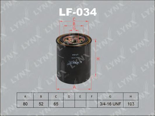 Купить LYNXAUTO LF034 фильтр топливный!\ Toyota Land Cruiser 3.0D/4.0D/TD 74-89