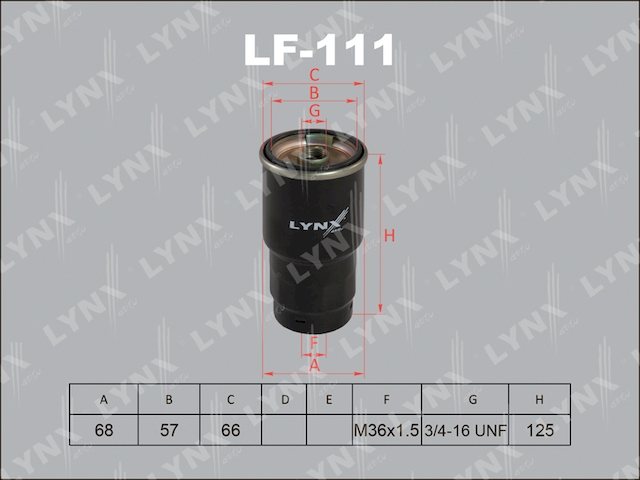 Купить LYNX LF-111 Фильтр топливный подходит для MAZDA 6 2.0TD 98-04/MPV 2.0D 02/Premacy 2.0TD 99/323 2.0TD 98-04/626 2.0TD 98-02, TOYOTA Avensis 2.0D-2.2D 97/Corolla 1.4D-2.2D 00/Corolla Verso 2.0D-2.2D LF-111
