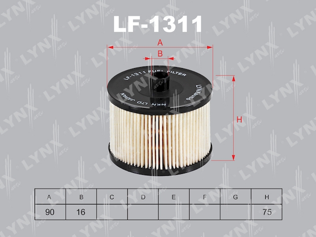 Купить LYNX LF-1311 Фильтр топливный подходит для FORD Focus II 2.0D 04 / C-Max 2.0D 07 / Kuga 2.0D 08 / S-Max 2.0D 06 / Galaxy 2.0D 06, CITROEN C4 2.0D 04 / C5 II-III 2.0D 04 / C8 2.0D 06 / Jumpy 2.0 LF-1311