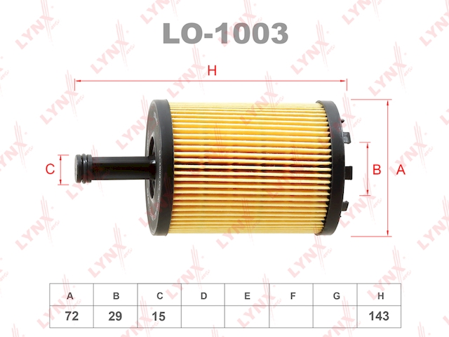 Купить LYNX LO-1003 Фильтр масляный подходит для AUDI A2 1.2TD-1.4TD 00-05/A3 1.9TD-2.0TD/3.2 03/A4/A6 2.0TD 04, SKODA Fabia 1.4TD-1.9TD 00/Octavia II/Superb II 2.0TD 04 , VW Bora 2.3-2.8 99-05/Golf 2.3-2 LO-1003