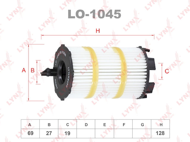 Купить LYNX LO-1045 Фильтр масляный подходит для AUDI A6/S6/RS6 4.2 06-11 / A8/S8 4.2 06-10 / Q7 4.2 06-10 / RS4 06-09 / S5/RS5 07, VW Touareg(7L/P) 4.2 06 LO-1045