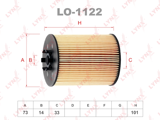 Купить LYNX LO-1122 Фильтр масляный подходит для BMW 5 (E60) 03/ 7 (E65) 01-08 LO-1122