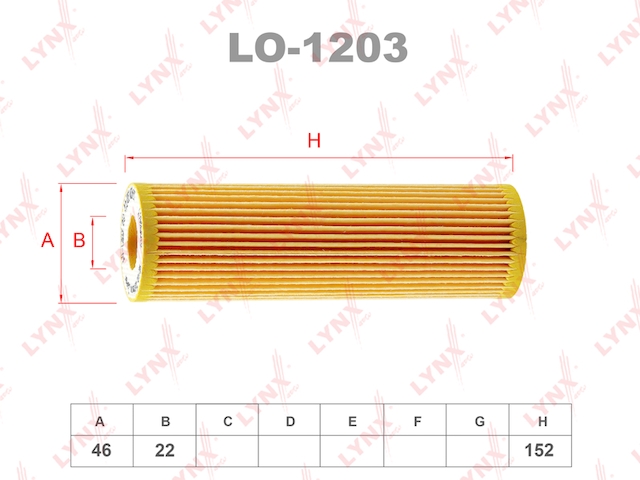 Купить LYNX LO-1203 Фильтр масляный подходит для MB C180K-200K(W203/204) 02/CLK200K(C209) 03/E200K(W211) 02/ Sprinter II(906) LO-1203