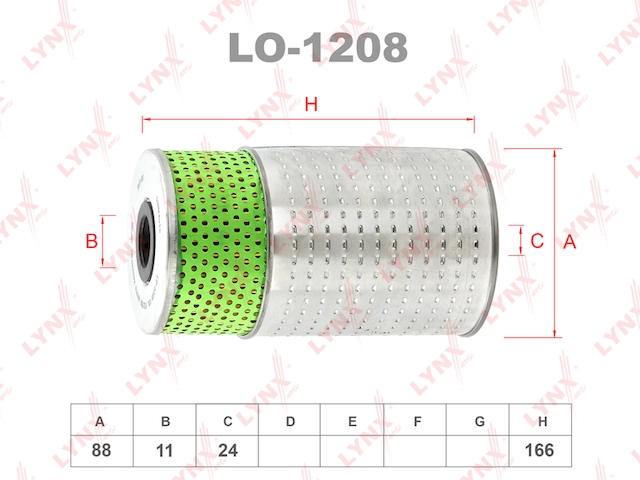 Купить LYNX LO-1208 Фильтр масляный подходит для MB C200D-300D(W202) 93-00/E250D-300D(W124) 93-95, SSANGYOMG Korando 2.2D-2.9TD 96/Musso 2.3D-2.9TD 96 LO-1208