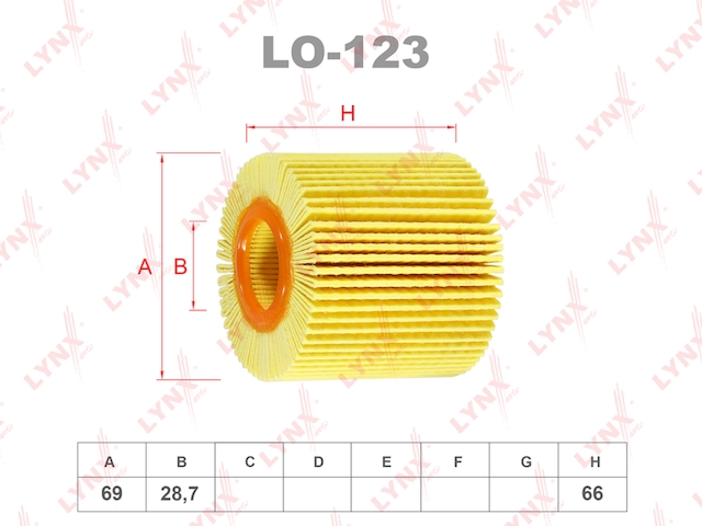 Купить LYNX LO-123 Фильтр масляный подходит для TOYOTA Camry 3.5 06,LEXUS RX 350/450h 09 LO-123