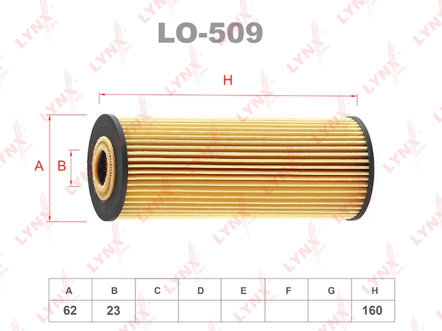 Купить LYNX LO-509 Фильтр масляный подходит для MB C180K-36(W202) 93-00/E200-320(W124/210) 97/ML230(W163) 98-05/S280-300(W140) 98, SSANGYONG Actyon 2.0D/2.3 06/Musso 2.0-3.2 06/Rexton 2.7D-3.2 96 LO-509