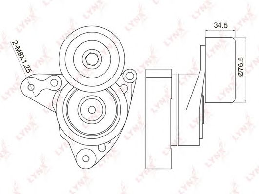 Купить LYNXAUTO PT3014 Натяжитель приводного ремня 31170PNA003 31170PNA013 31170PNA023 31170RAAA01 31170RAAA02