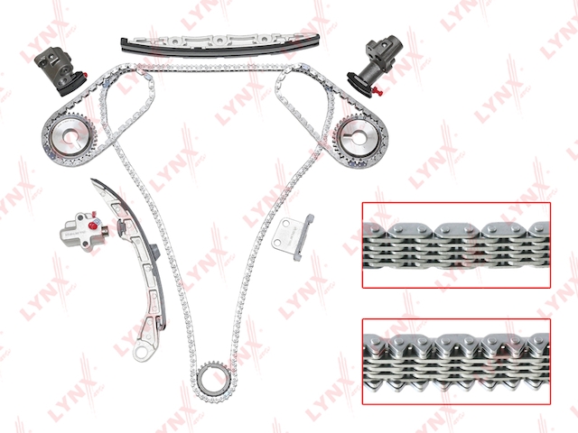 Купить LYNXAUTO TK0062 к-кт цепи ГРМ!звен. 196, звен. 66\ Nissan Murano/Teana 02>