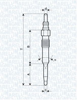Купить MAGNETI MARELLI 062900038304 Свеча накаливания x10