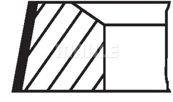 Купить MAHLE 00224N2 кольца порш. ! \ MB 2.3D/2.9D OM601/602 86> d89x2,5x2x3 +0,5 (1)