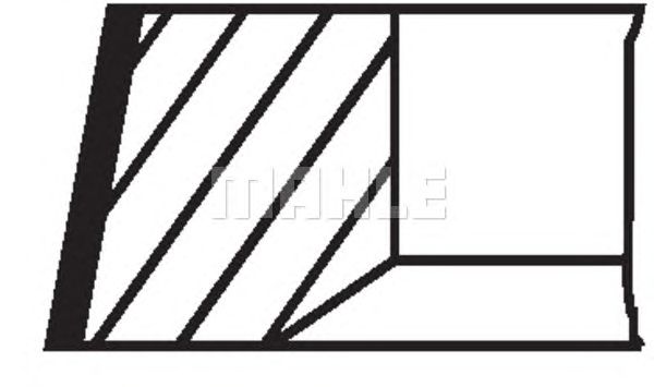 Купить MAHLE 01004N0 кольца поршневые! d69.6x2x1.5x2 STD (1)\ Fiat, Opel Corsa 1.3CDTi Z13DT 03>