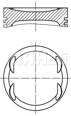 Купить MAHLE 0116900 поршень! d79x1.2x1.5x2.5 STD\ Opel Astra/Corsa/Vectra 1.6 16V 94>