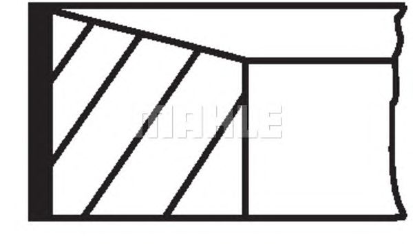 Купить MAHLE 01591N0 01591N0 Кольца поршневые, комплект