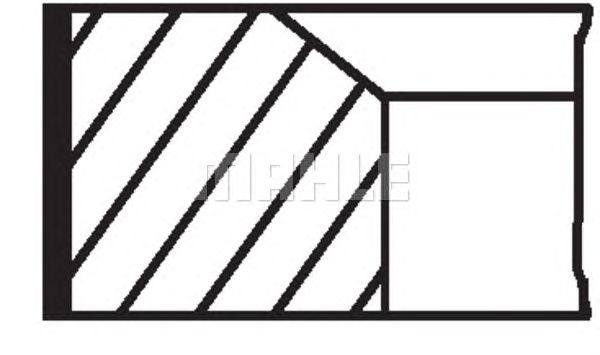 Купить MAHLE 02158V2 кольца поршневые! d80x2.5x2x3 +0.5 (1)\ Renault Laguna/Megane 1.9TDi 95>