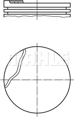 Купить KNECHT/MAHLE 0220200 Поршень с кольцами 0220200