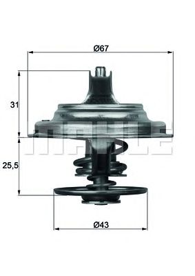 Купить MAHLE TX2383D термостат! \ MAN Kaessbohrer
