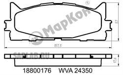 Купить MARKON 18800176 Колодки тормозные передние 0446533471 0446533450 GRAS%