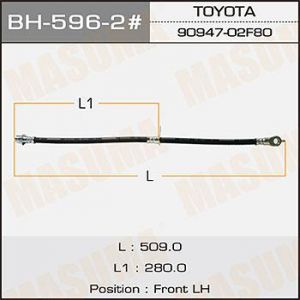 Купить MASUMA BH-596-2 Шланг тормозной передний
