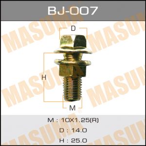 Купить MASUMA BJ-007 Болт м10х1,25х25 с гайкой